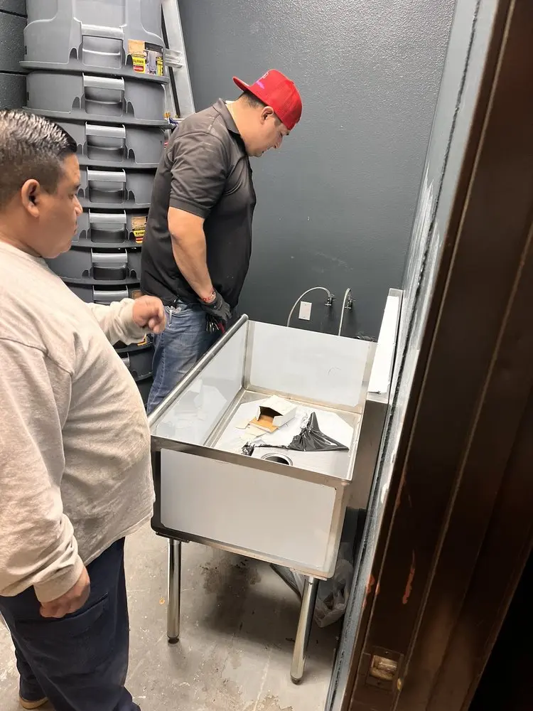 Commercial plumbing and sink installation in Hares Corner